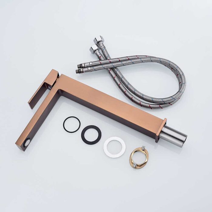 Zen Rose Gold Vessel Faucet For Bathroom - Image 8