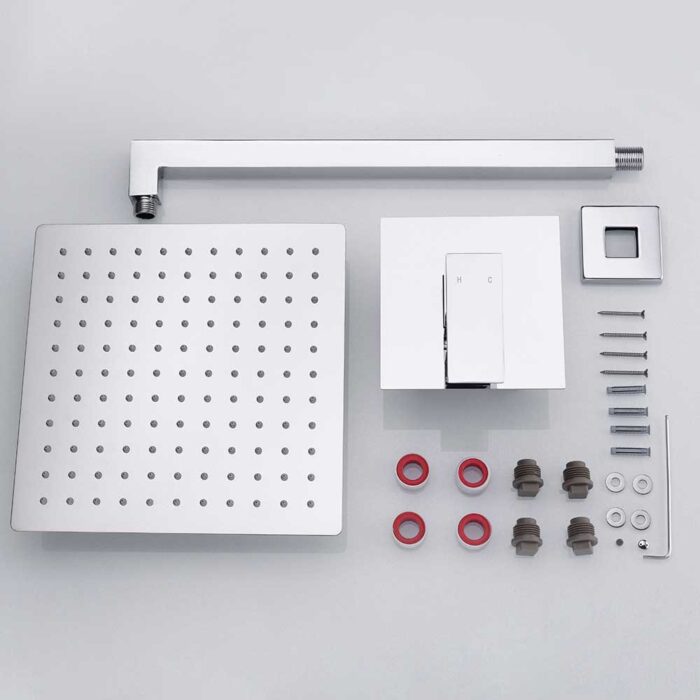 Zen Chrome Brass Concealed  Shower Set - Image 9