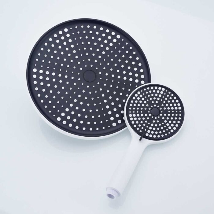 Hugo White Brass Exposed Shower Set - Image 9