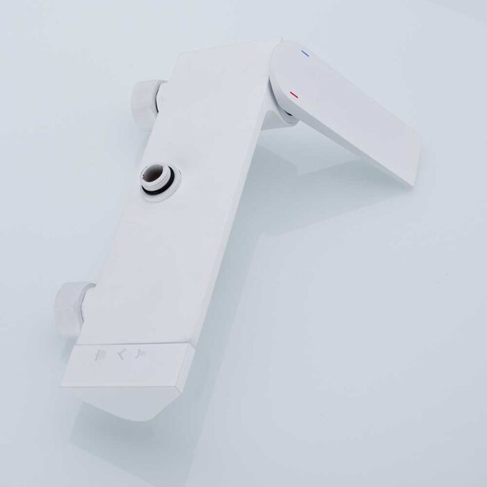 Hugo White Brass Exposed Shower Set - Image 11