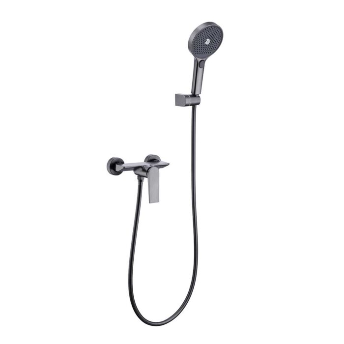 Hugo Gunmetal Exposed Brass Shower Mixer Set
