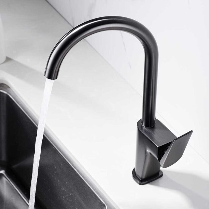 Hugo Gunmetal Hot And Cold Kitchen Faucet - Image 4