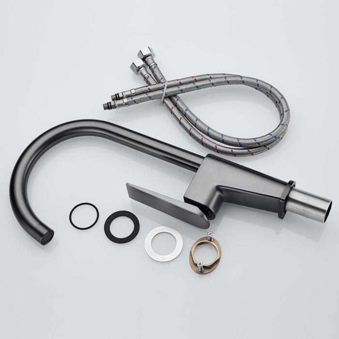 Hugo Gunmetal Hot And Cold Kitchen Faucet - Image 8