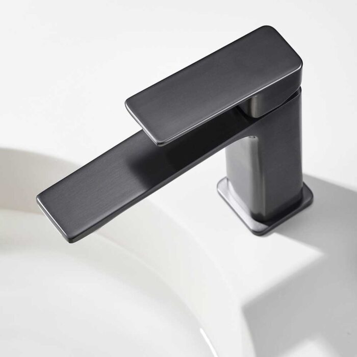 Nix Black Single Handle Basin Faucet For Bathroom - Image 5