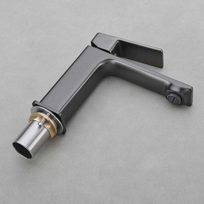 Nix Black Single Handle Basin Faucet For Bathroom - Image 6