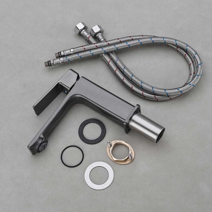 Nix Black Single Handle Basin Faucet For Bathroom - Image 7