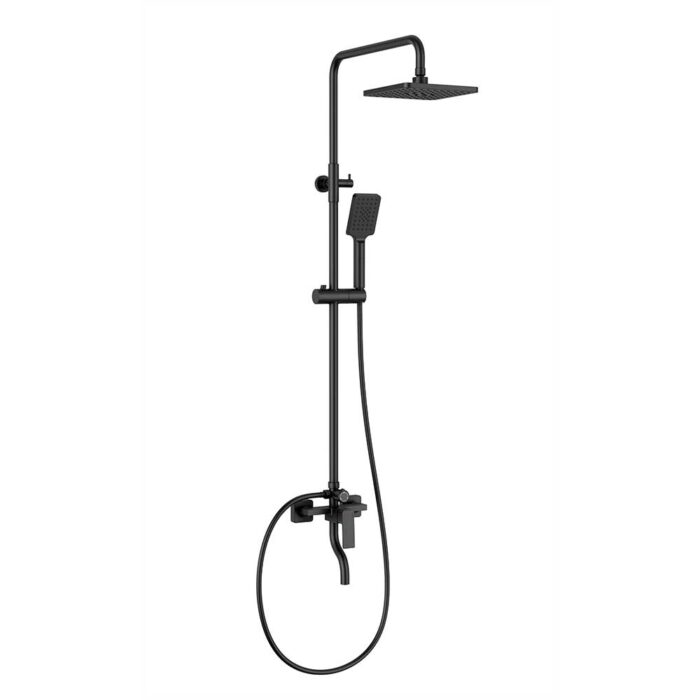 Nix Chrome Waterfall Brass Exposed Shower Set - Image 2