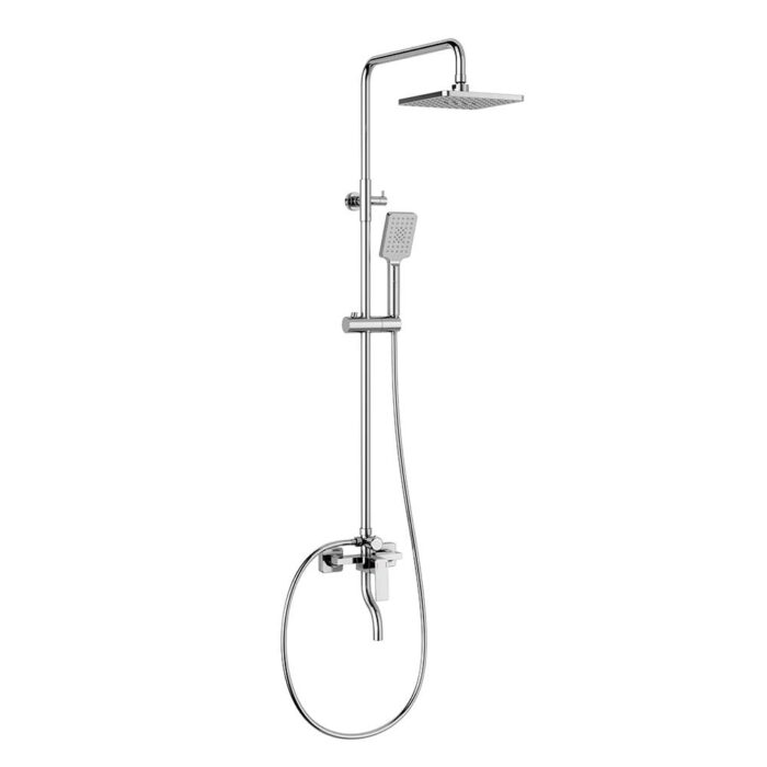 Nix Chrome Waterfall Brass Exposed Shower Set