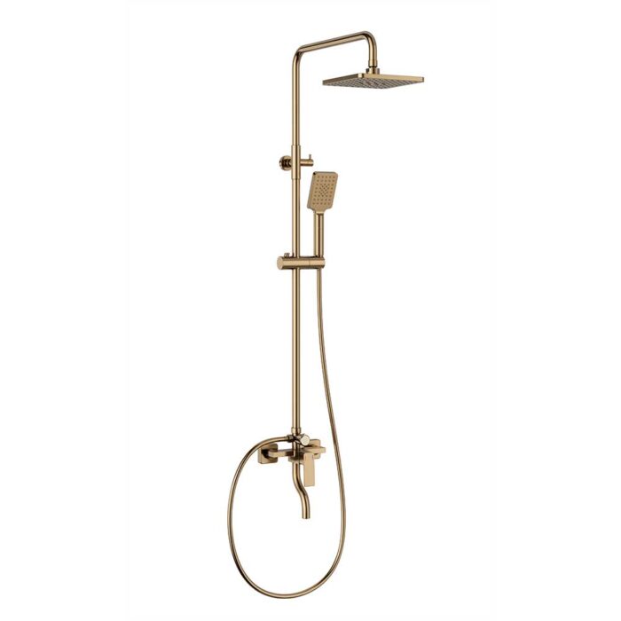 Nix Chrome Waterfall Brass Exposed Shower Set - Image 3
