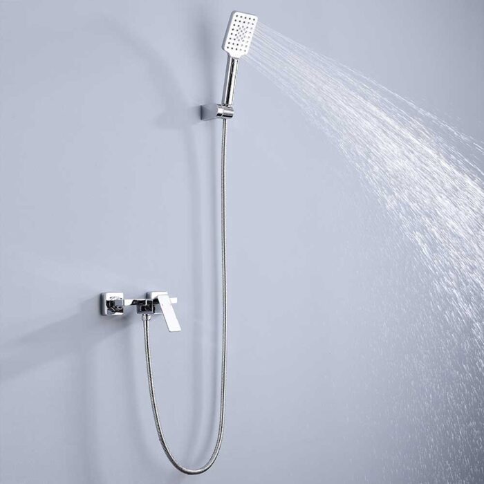 Nix Chrome Single Function Exposed Shower Set - Image 2