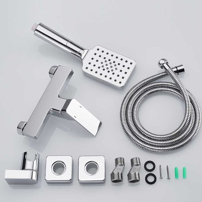 Nix Chrome Single Function Exposed Shower Set - Image 7